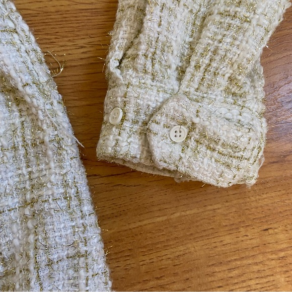 White/Gold Shacket - Picture 3 of 4